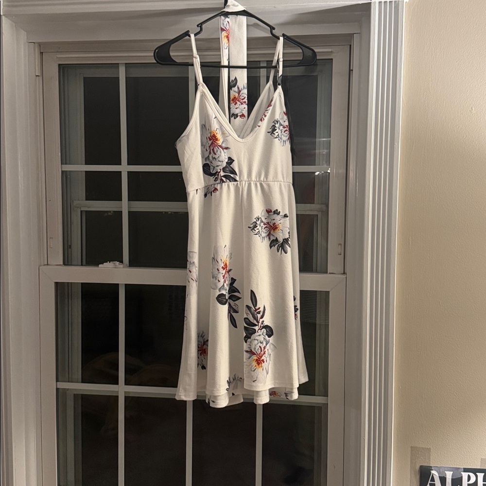 SHEIN White Floral Mini Dress